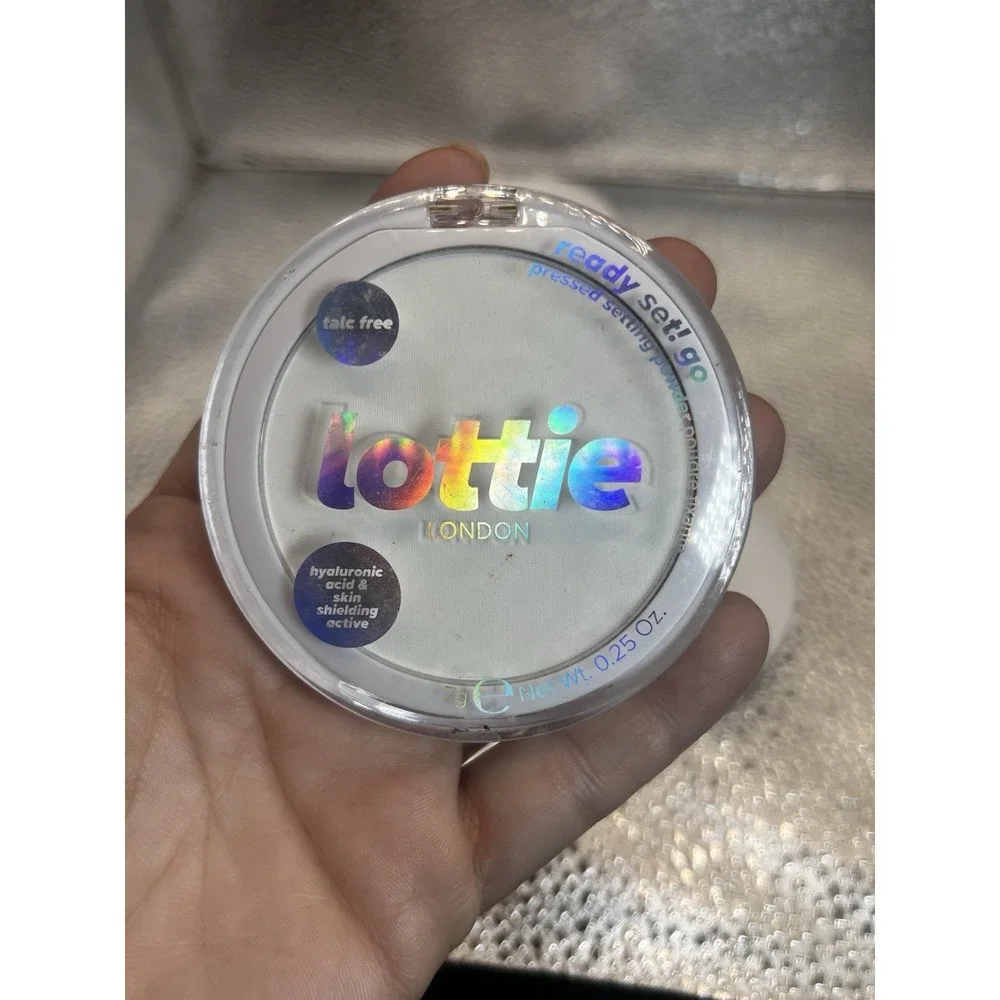 Lot Of 5 Lottie London Ready Set Go Pressed Powder, True Translucent